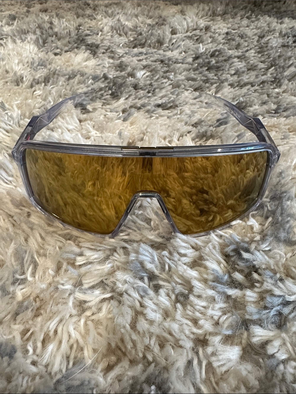 Oakley Sutro Sunglasses - Clear Frame Prizm Gold Lens